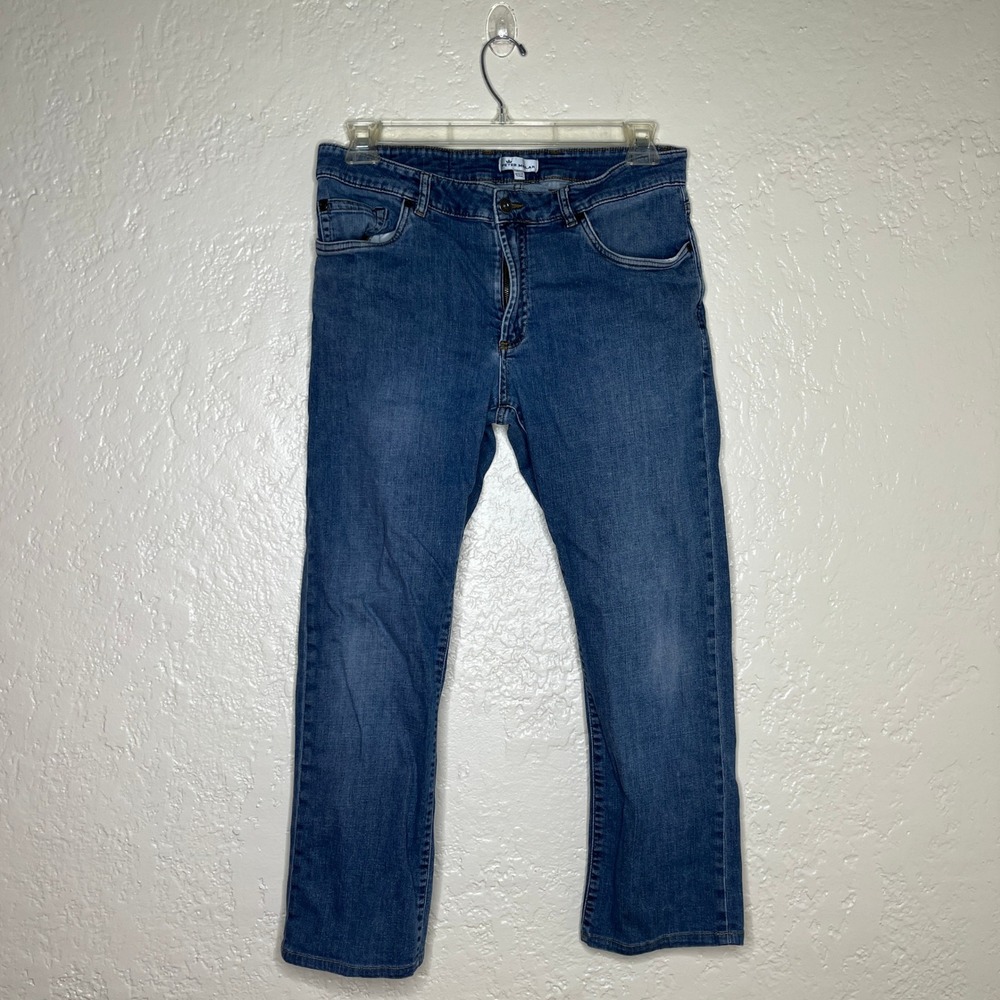 Peter Millar Mens Straight Leg Jeans Blue Medium Wash Denim Size 34